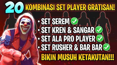 20 KOMBINASI SET FF KREN DAN SANGAR Versi Player Gratisan Terbaru