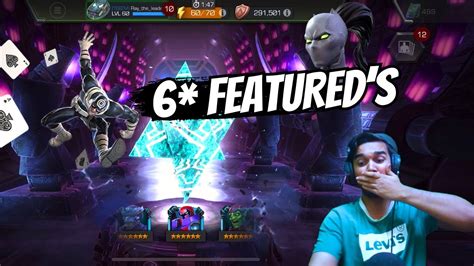 2 New Feature Pull 8 Six Star Featured Hero Crystal Opening Marvel Contest Of Champions Youtube