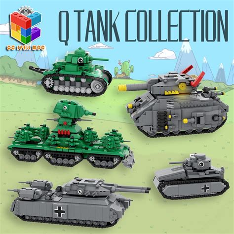 Moc Kv 44 Tank Tempur Landcruiser Blok Bangunan Ww2 Senjata Militer