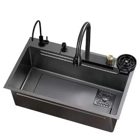 Multifunction All In One Waterfall Steel Kitchen Sinks At 14500