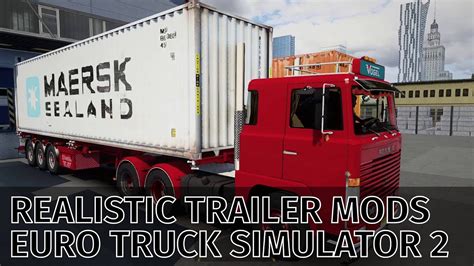 Realistic Trailer Mods Weeda D TEC Container Trailer Euro Truck