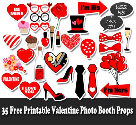 Free Printable Valentine S Day Photo Booth Props The Best Porn