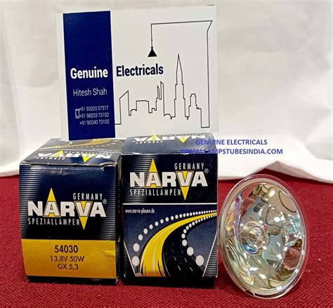 Glass 13 8v 50w Narva Halogen Lamps Base Type Gx5 3 At Rs 1350 In Mumbai