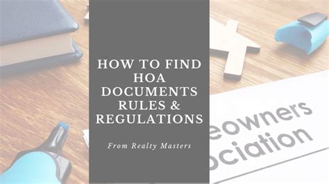 How To Find Hoa Documents Rules And Regulations