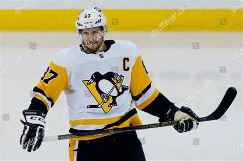 Pittsburgh Penguins Center Sidney Crosby 87 Editorial Stock Photo