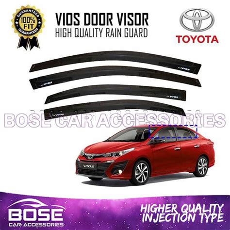 Premium Visor For Toyota Vios Prime August E XE XLE J G Aug