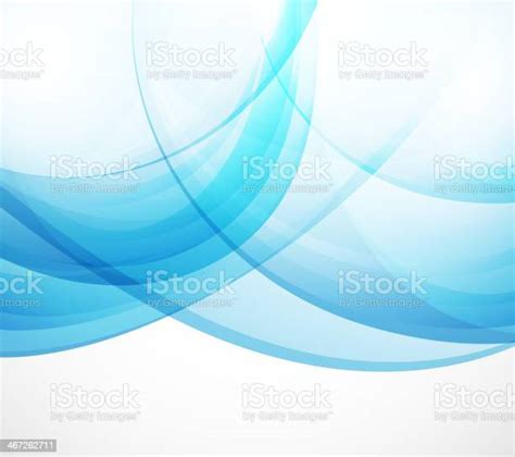 Vector Abstract Background Blue Waves Stock Illustration Download