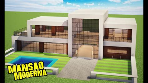 ️minecraft Tutorial Mansão Moderna Modern Mansion Youtube