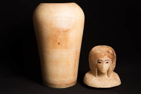 Canopic Jar With A Lid Depicting A Queen New