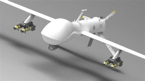 Predator Uav Drone Model Fbx Format Ph