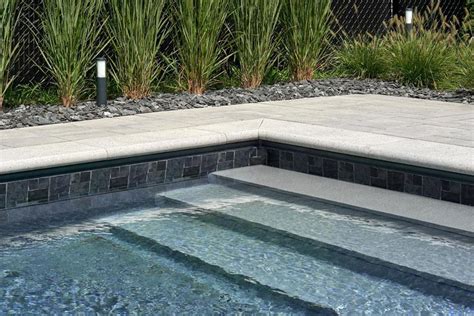 Bullnose Grande Pool Coping Wall Caps Techo Bloc Techo Bloc