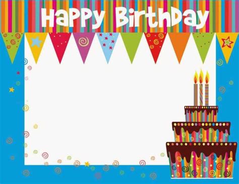 Photoshop Birthday Card Template Free – Sample.gelorailmu.com