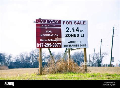 Land For Sale Sign Stock Photo Alamy