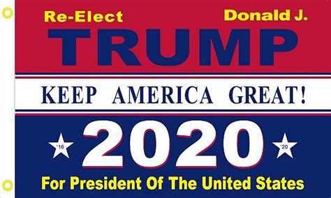 Trump 2020 Keep America Great Flag 1 3x5 Ft