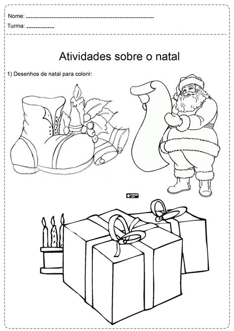 Desenhos Sobre O Natal Para Colorir E Imprimir Online Cursos