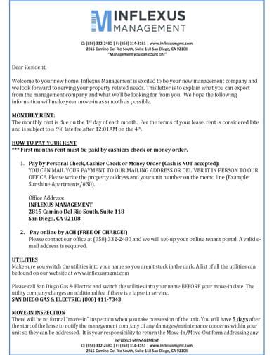 11 Tenant Welcome Letter Templates Pdf