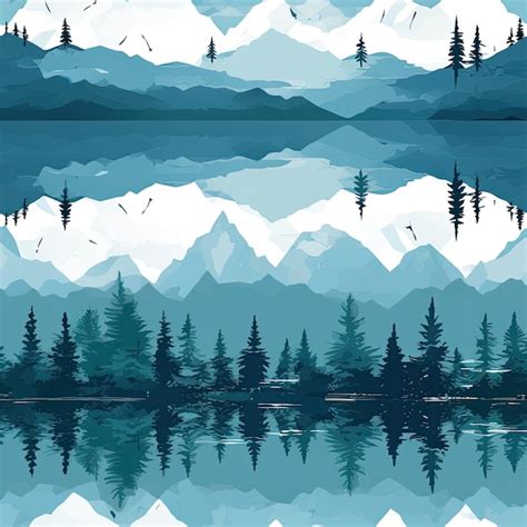 Premium Ai Image Serene Mountain Lake Reflecting Peaks