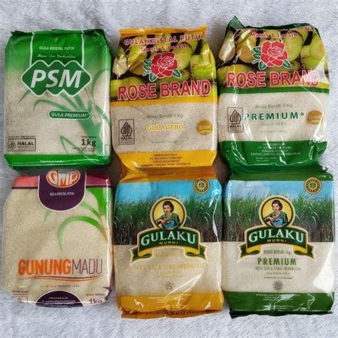 Gula Pasir GULA ROSEBRAND GULAKU KTM PSM KEMASAN 1KG RANDOM Lazada