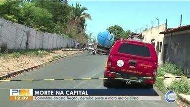 PITV 1ª Edição Motociclista morre atingido por poste derrubado por