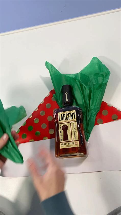 How To Wrap A Liquor Bottle Christmas Gift Wrapping Diy Christmas