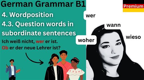 German Grammar Made Easy B1 11 Subordinate Sentences Question