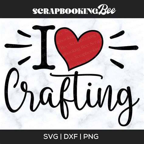 I ️ Crafting Svg Cut File Scrapbooking Bee