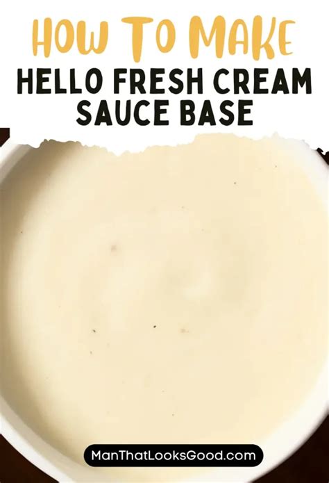 Hello Fresh Cream Sauce Base Recipe Easy