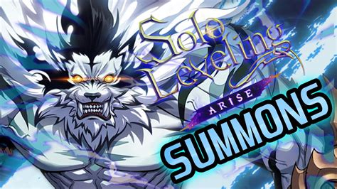 Silver Mane Baek Yoonho Summons Solo Leveling Arise Youtube