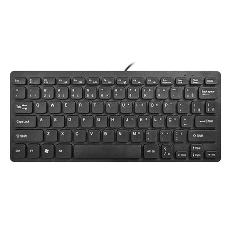 Teclado K Mex Multimidia Compacto KM W128 Usb Preto KMEX Teclado