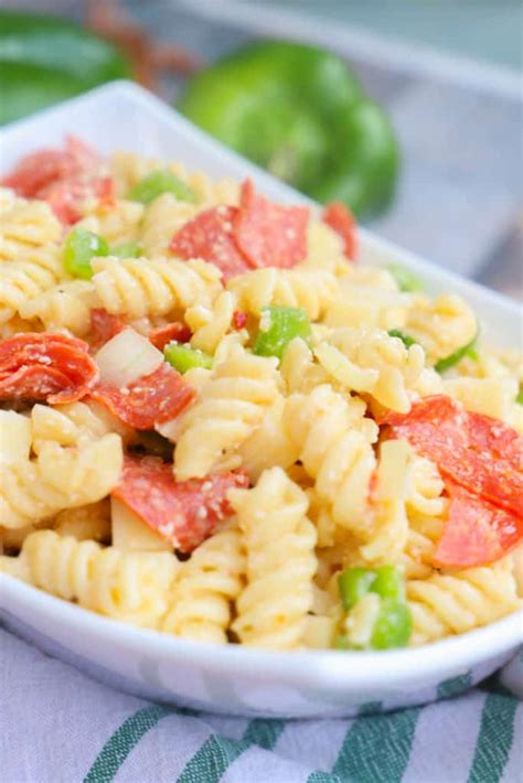 Pizza Pasta Salad • The Diary Of A Real Housewife