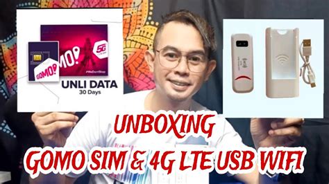 Unboxing Gomo Sim Lte G Usb Wifi With Power Bank Viral Gomo