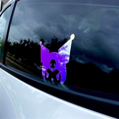 Kuromi Window Peeking Decal Sanrio Kuromi Sanrio Sticker Car Decal