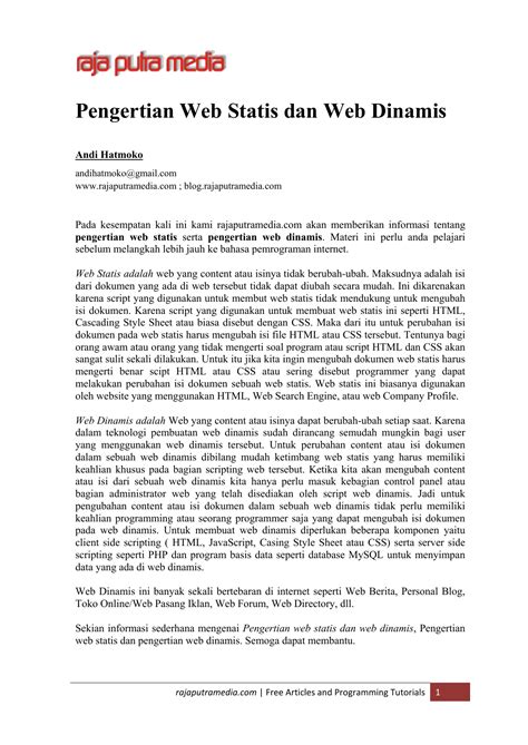 Apa Yang Dimaksud Dengan Statis