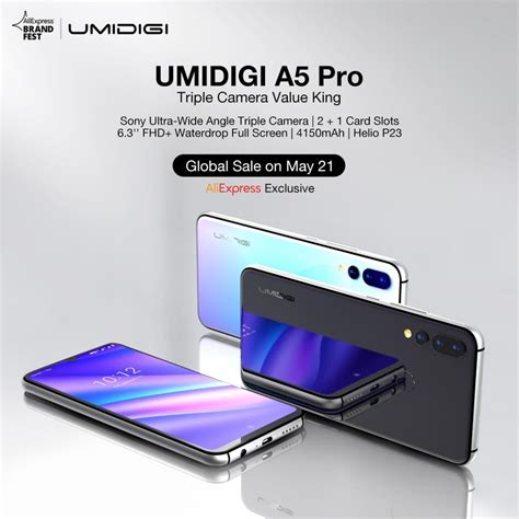 UMIDIGI A5 Pro un smartphone à petit budget avec un design de prestige