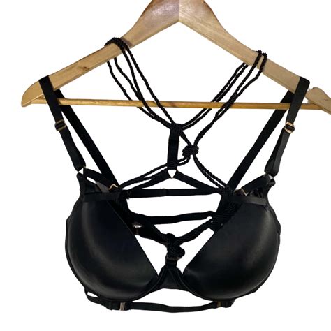 Honey Birdette Womens Shibari Bra Size 14e Black S