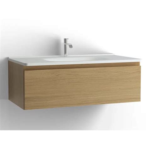 Bim Object ดาวน์โหลดฟรี Flow Bathroom Cabinet With Washbasin 1000 1 Drawer Single Finish