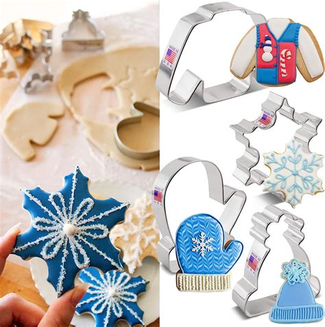 Ann Clark Cookie Cutters 4 Piece Winter And Christmas Cookie Cutter Set