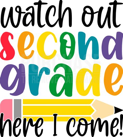 Watch Out Second Grade Here I Come Svg • Back To School T Shirt Svg