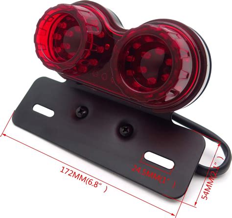 Amazon HTTMT 40 LED Motorcycle Tail Light Integrated Driving Brake