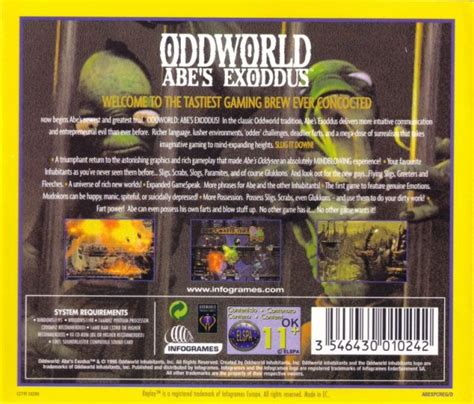 Oddworld Abes Exoddus Box Shot For Playstation Gamefaqs