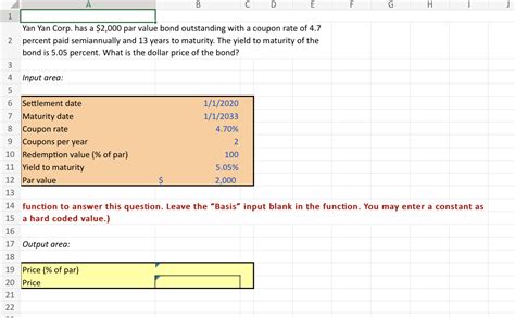 Solved Yan Yan Corp Has A Par Value Bond Outstanding Chegg