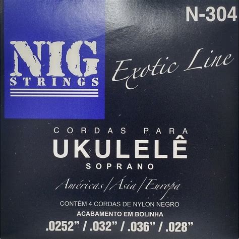 Nig Encordoamento Para Ukulele Nylon Preto Bolinha N Submarino