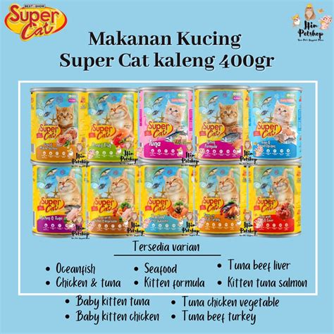 Jual Super Cat Kaleng Gr Varian Rasa Makanan Kucing Freshpack