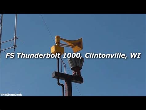 FS Thunderbolt 1000 Clintonville WI Alert Monthly Siren Test