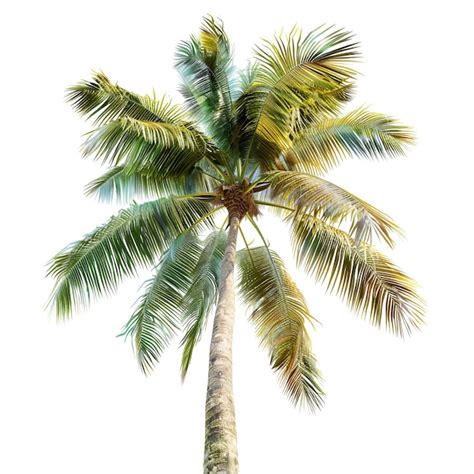 Premium PSD Realistic Coconut Palm Tree Isolated