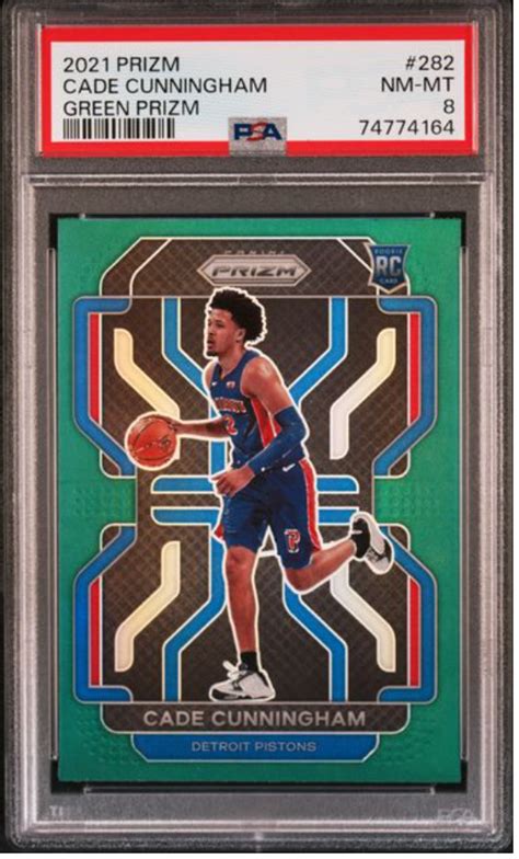 Panini Prizm Green Prizm Cade Cunningham Rc For Sale