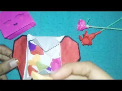 How To Make A Heart Gift Box In Mins Origami Paper Gift Box