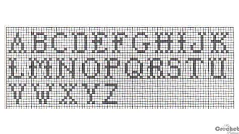 Filet Crochet Alphabet Mycrochetpattern