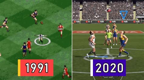 Evolution Of Afl Australian Rules Football Video Games 1991 2020