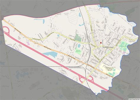 Map of Middleborough Center CDP